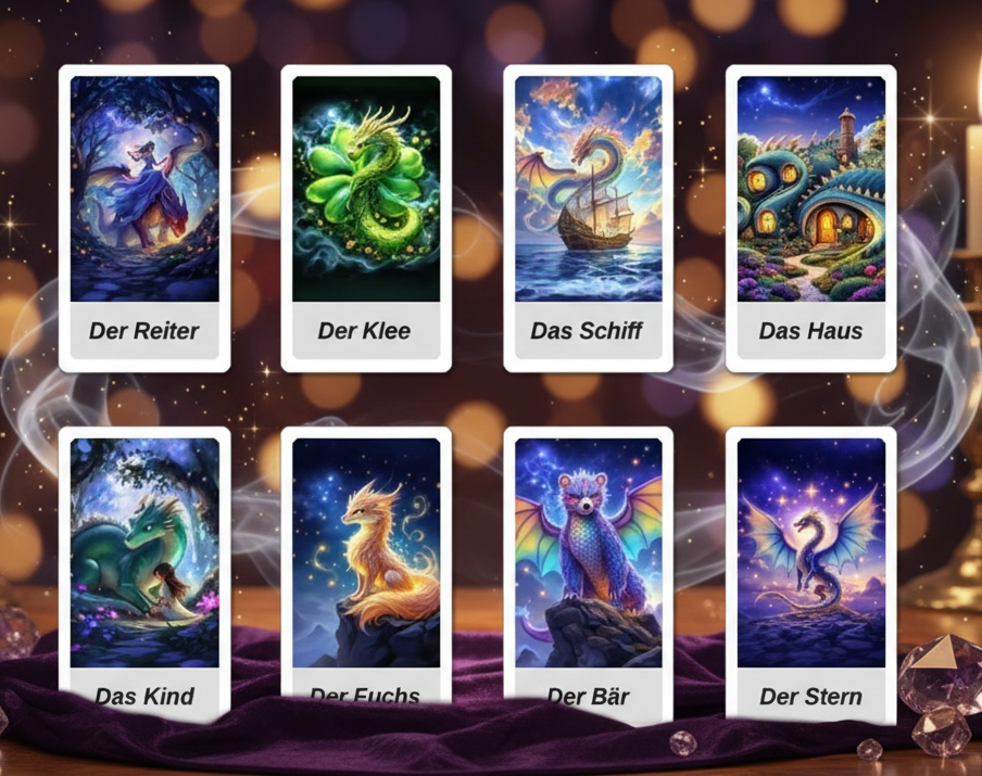 Mystisches Drachen Lenormand